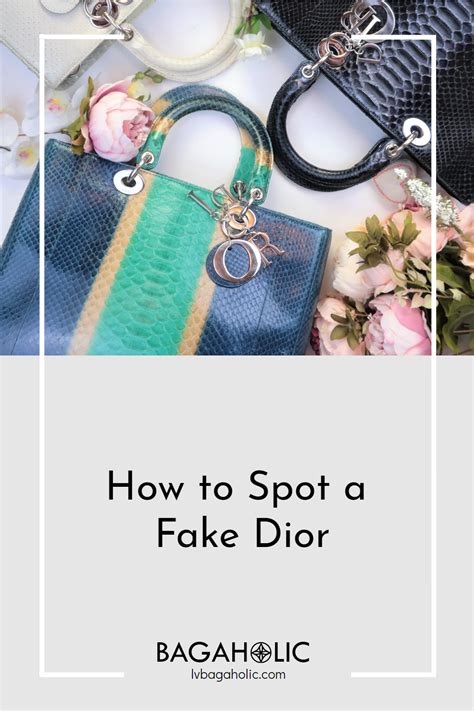 how to identify a dior bag.